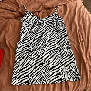 Zebra Slip Dress